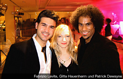 Fabrizio Levita, Patrick Dewayne und Gitta Hauenherm©